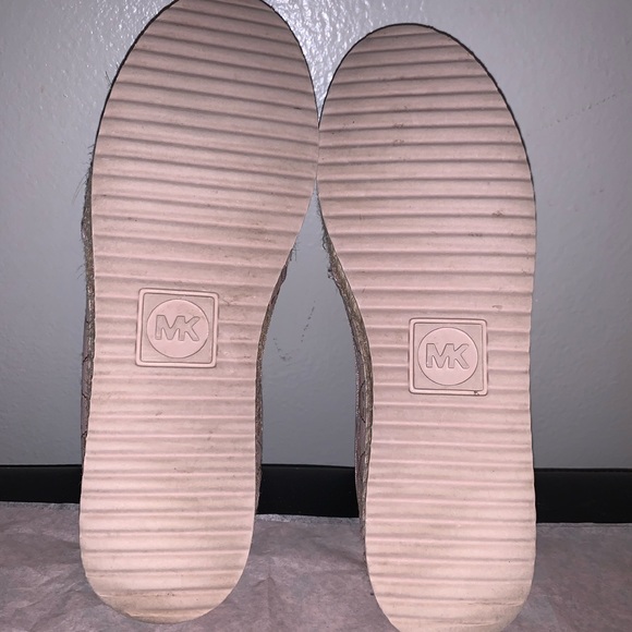 Michael Kors Leather and Canvas Loafers - Pink - Size 7 - Picture 8 of 8